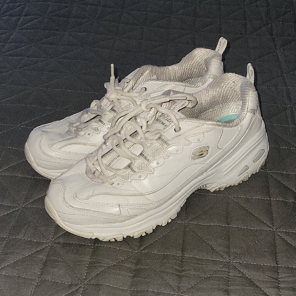 Skechers Women's All-White Athletic Sneakers